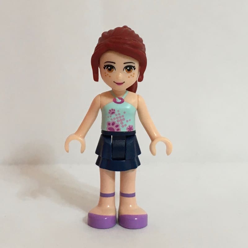 Mia - Light Aqua Top, Dark Blue Skirt