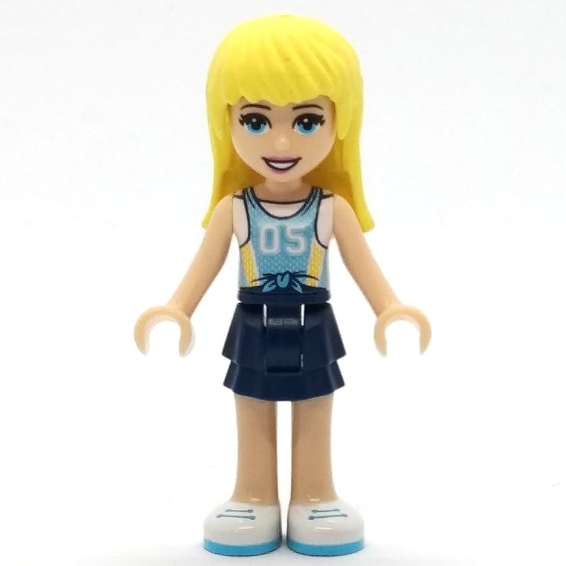 Stephanie - Medium Blue Jersey, Dark Blue Skirt