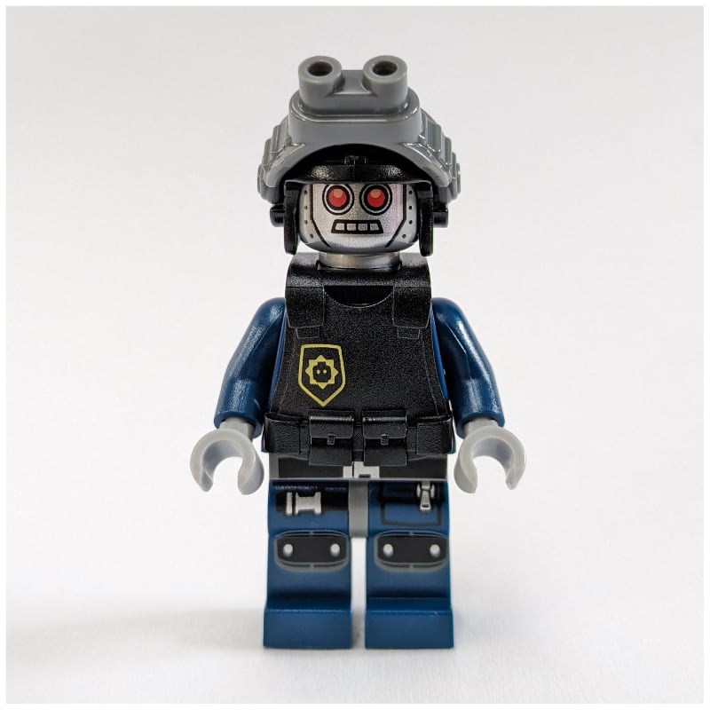 Robot Police, Helmet with Night Vision Goggles, Armor