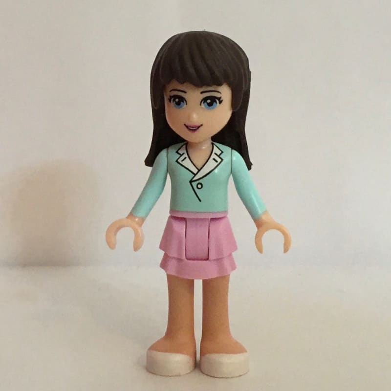 Sophie - Light Aqua Shirt, Bright Pink Skirt