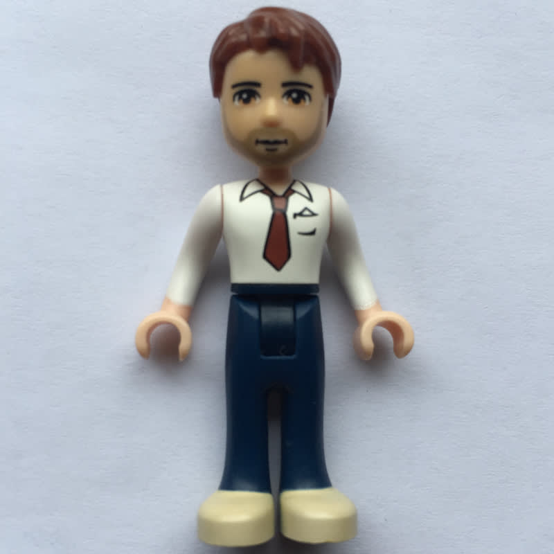 Peter - White Shirt, Blue Trousers