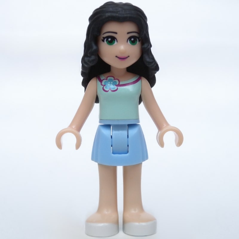 Emma - Light Aqua Top, Bright Light Skirt