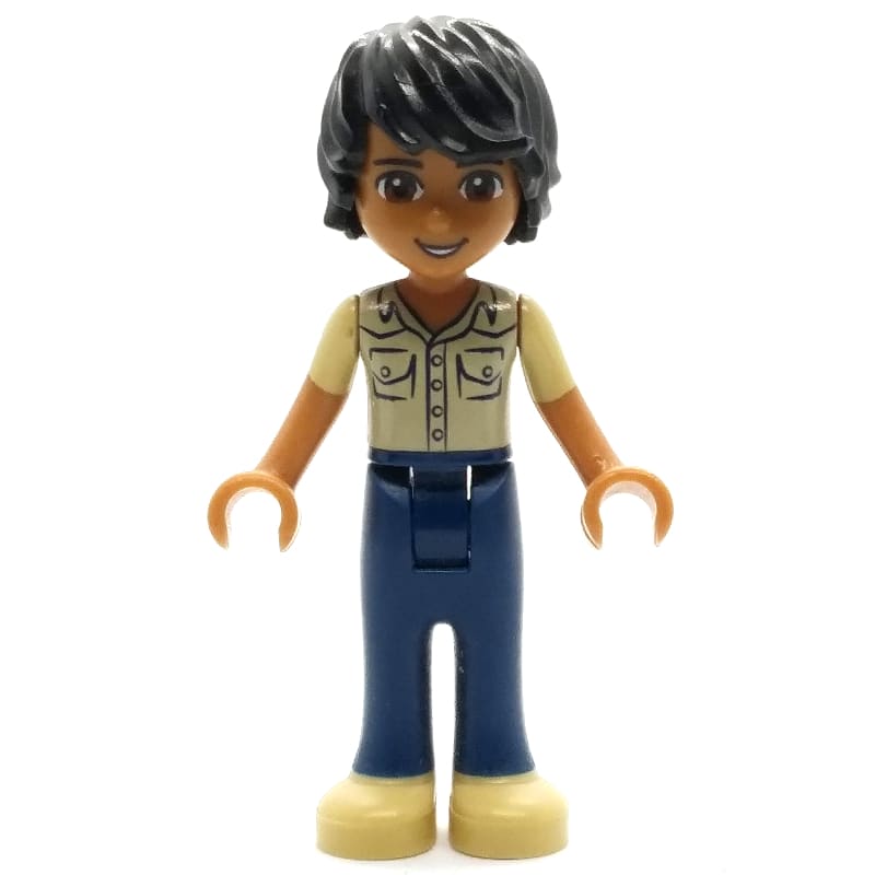 Matthew - Tan Shirt, Dark Blue Trousers