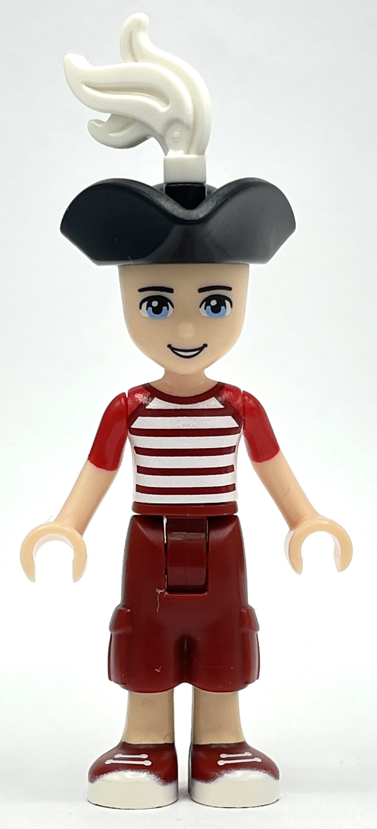 Zack - Red/White Shirt, Dark Red Trousers, Pirate Hat
