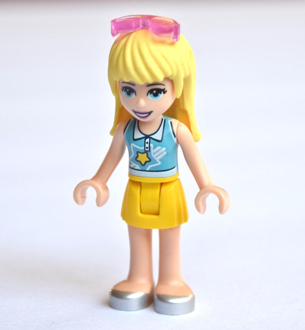 Stephanie - Medium Azure Top, Yellow Skirt