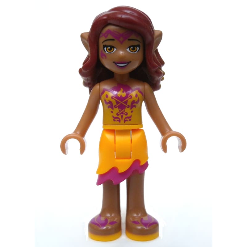 Azari Firedancer in Bright Light Orange Outfit