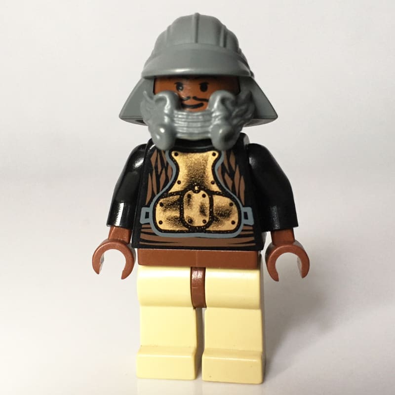 Lando Calrissian, Skiff Guard Disguise, Dark Bluish Gray Helmet