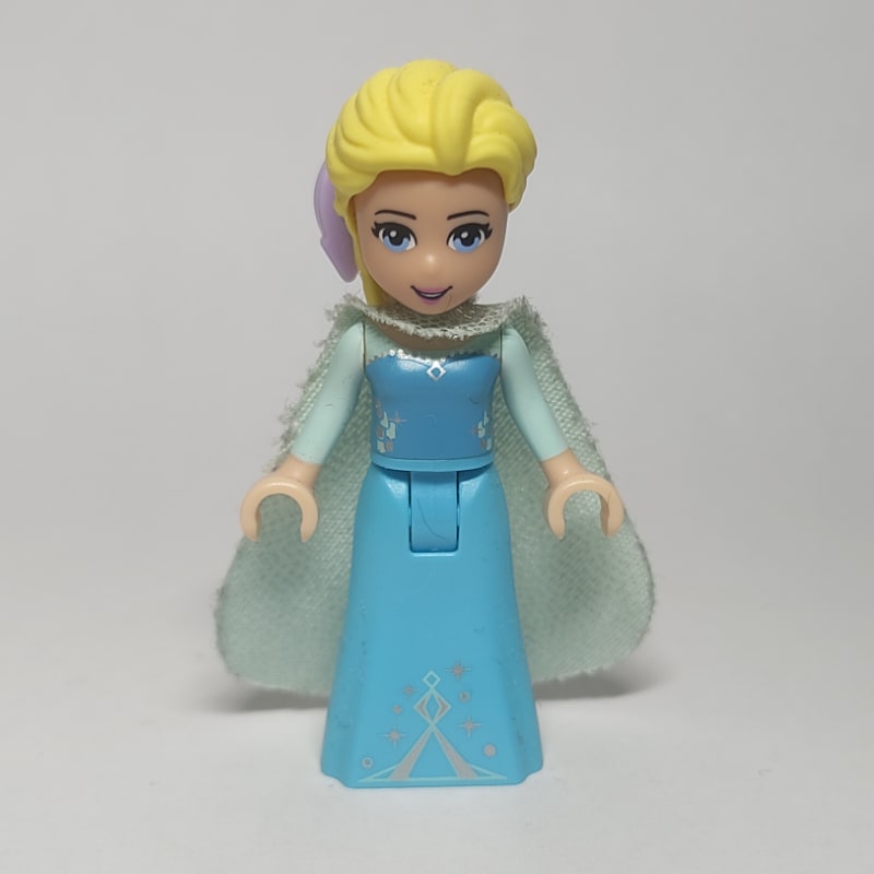 Elsa - Light Aqua Glitter Cape, Bow