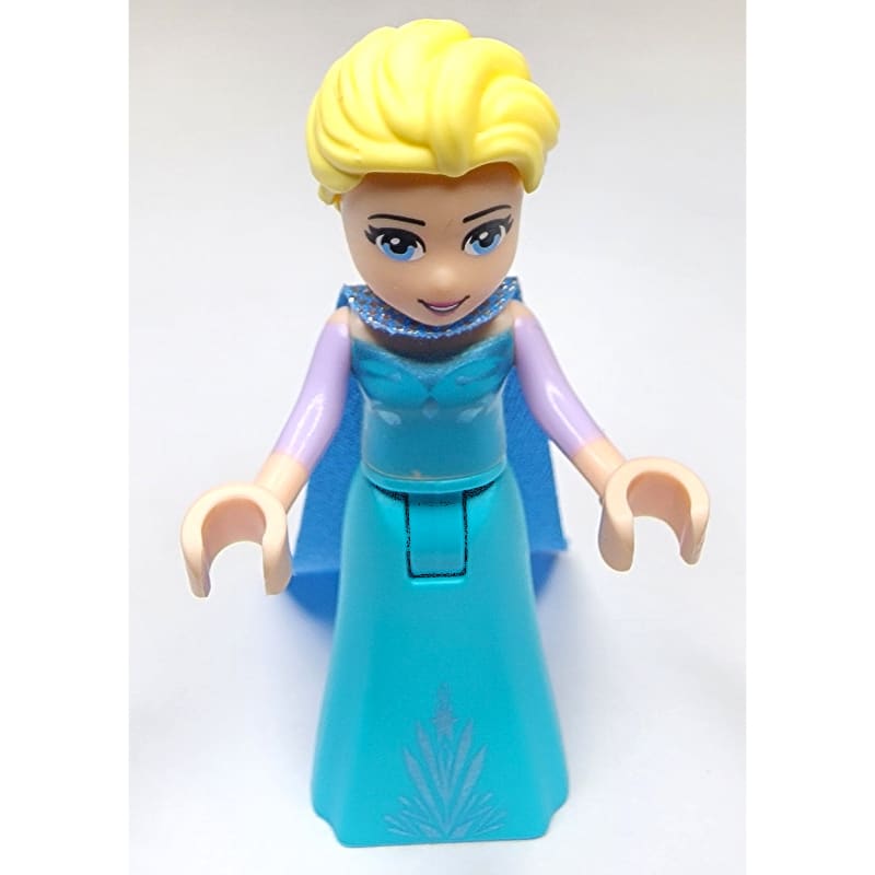 Elsa - Medium Azure Dress, Medium Blue Cape - Closed Mouth