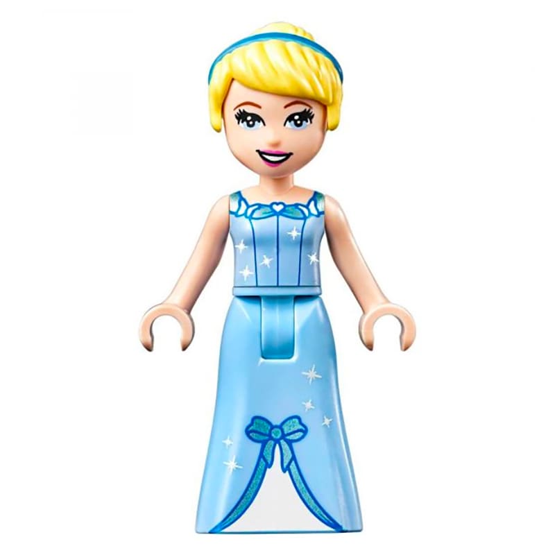 Cinderella - Bright Light Blue Dress, White Under-Dress - Thick Hinge
