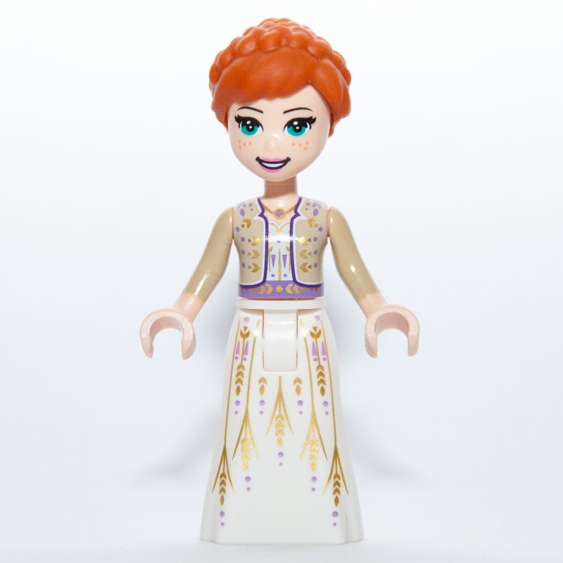 Anna - Tan Shirt, White Dress