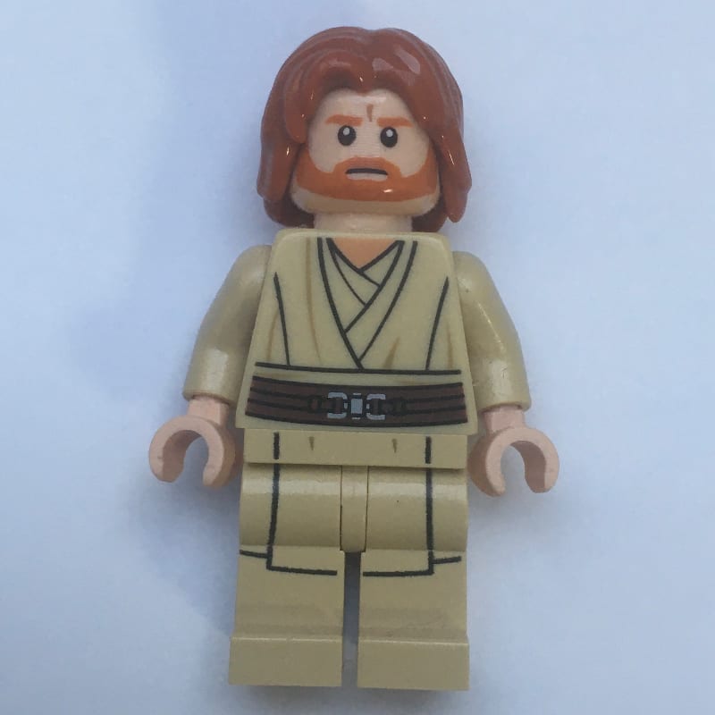 Obi-Wan Kenobi, Tan Legs, Mid-Length Parted Hair