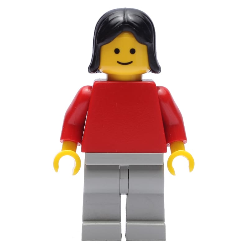 Woman - Red Torso, Light Gray Legs