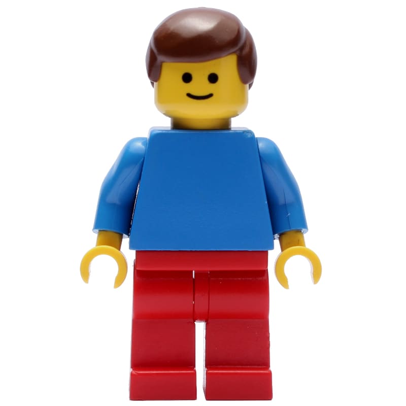 Man - blue Torso, Red Legs