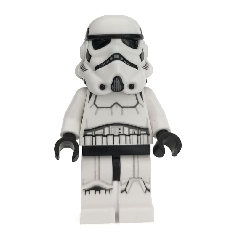 Stormtrooper, Dark Bluish Gray Squares on Back of Helmet