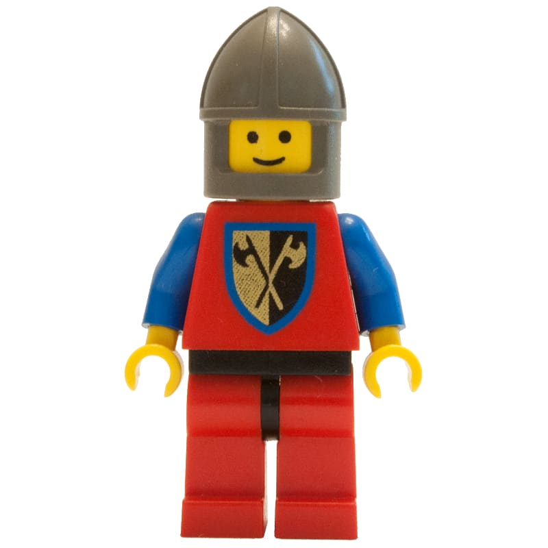 Knight (Crusader Axe) - Red Legs, Chin-Guard