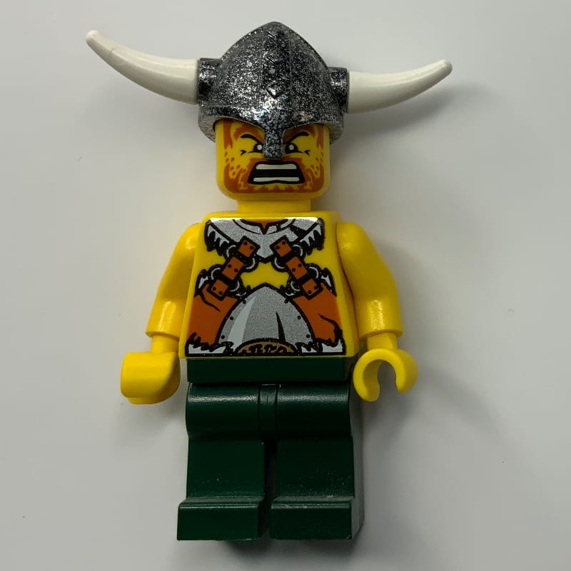 Viking Warrior - Armour, Bare Arms, Dark Green Legs