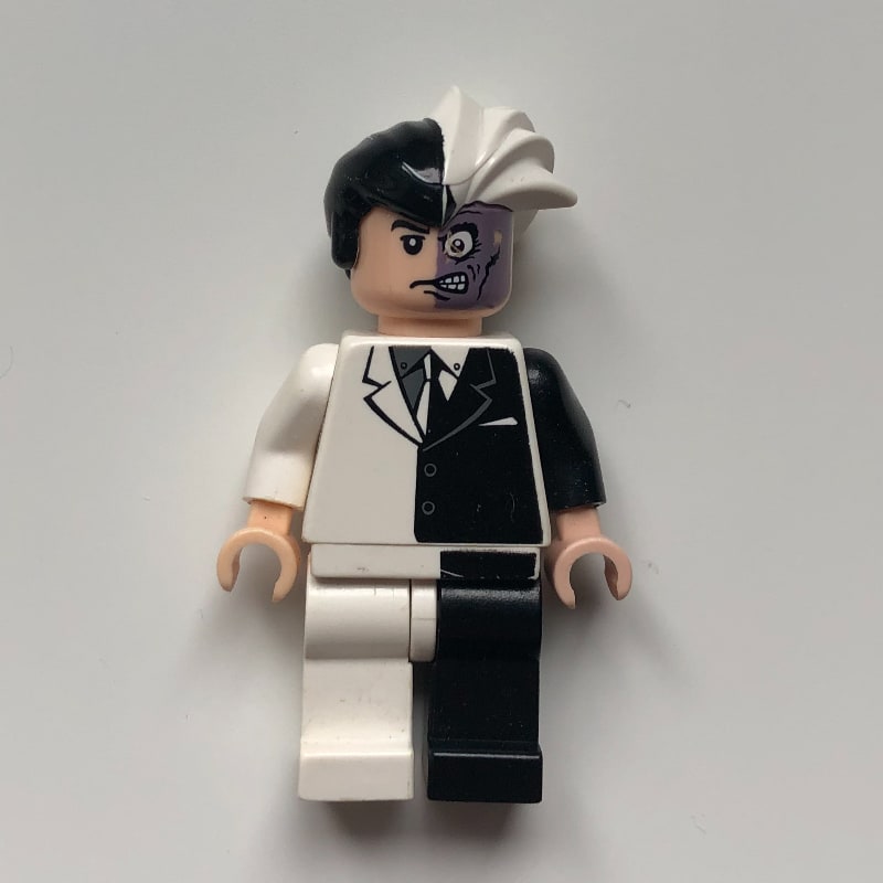 Two-Face in Black and White Outfit