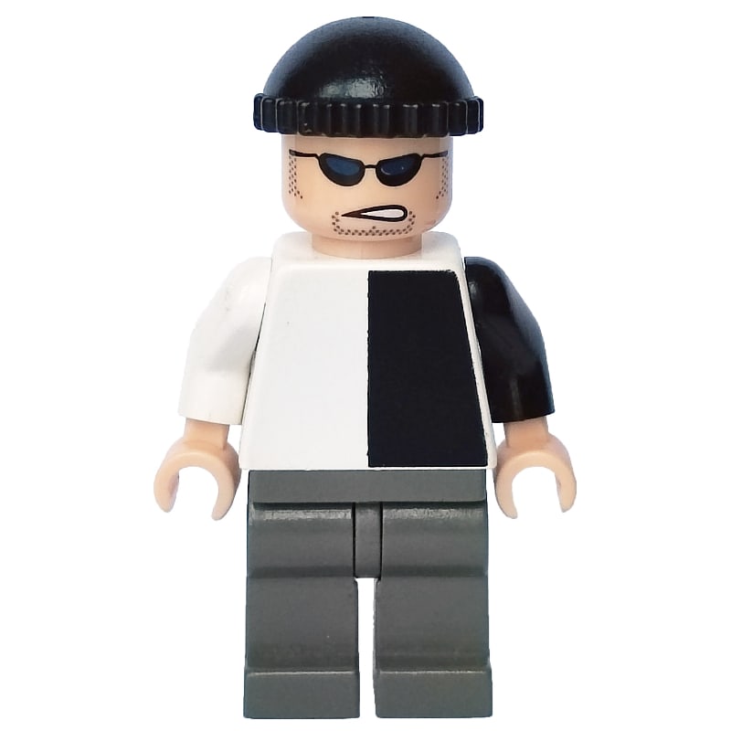 Two-Face's Henchman with Black and White Torso