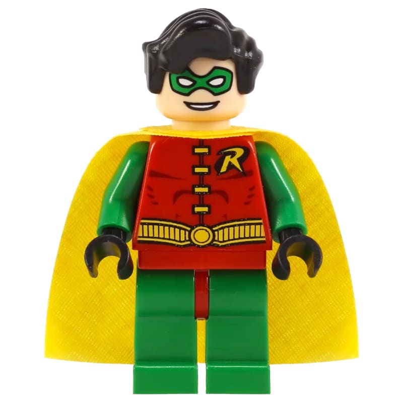 Robin with Green Eyemask and Plain Green Legs with Red Hips