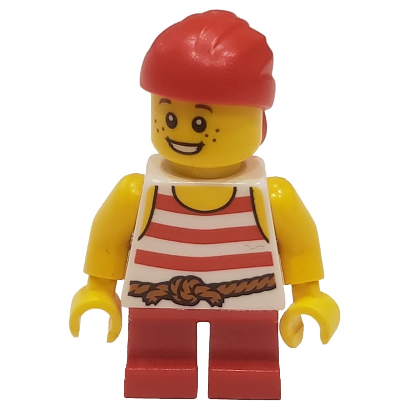 Pirate - Short Red Legs, Red Bandana
