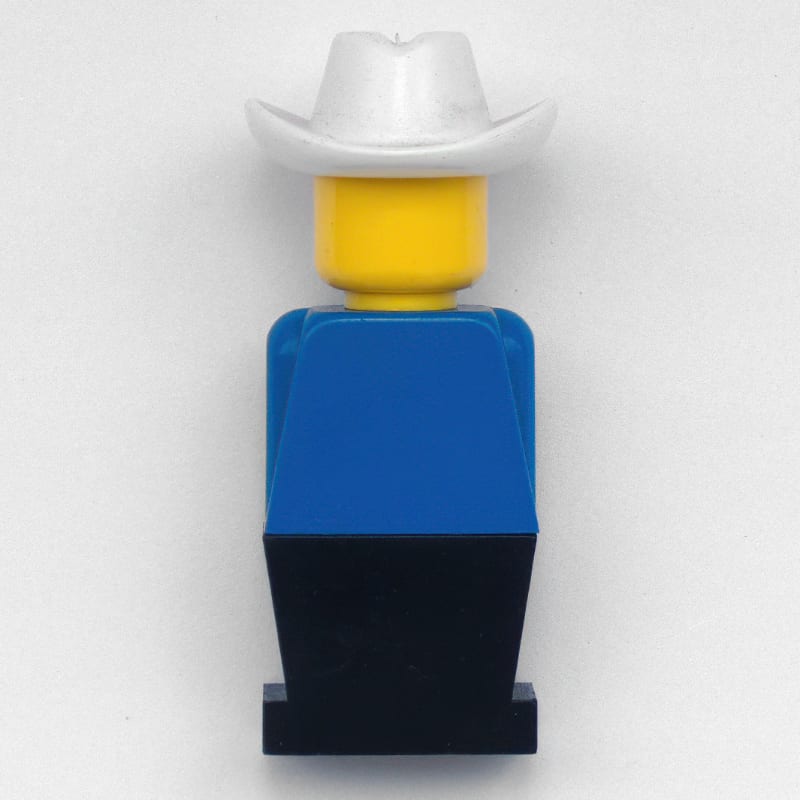 LEGOLAND Blue Torso, Black Legs, With Cowboy Head