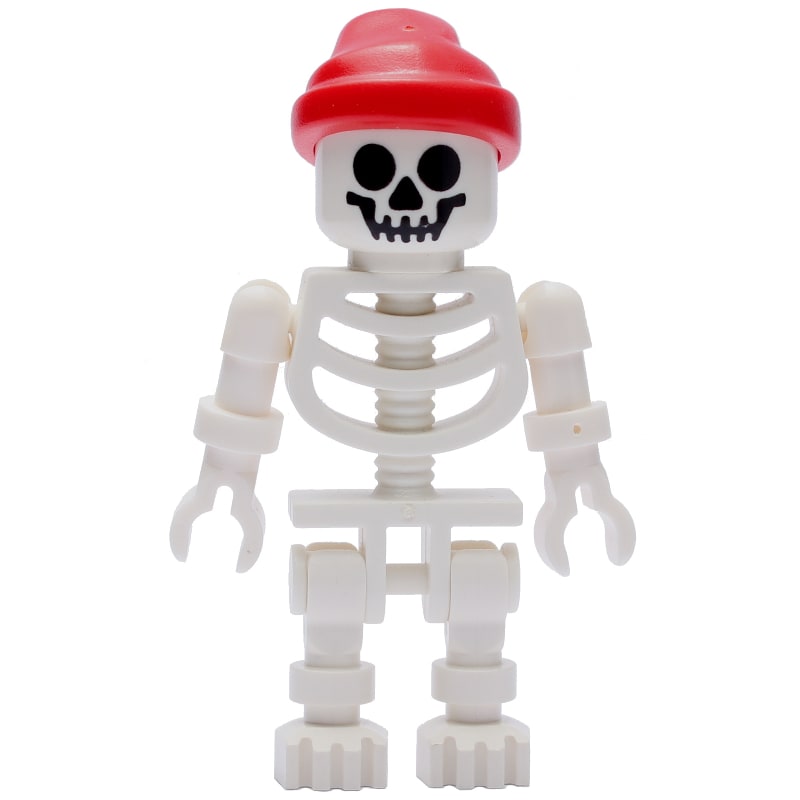 Skeleton, Standard Face, Red Bandana Hat, Ball Joint Arms