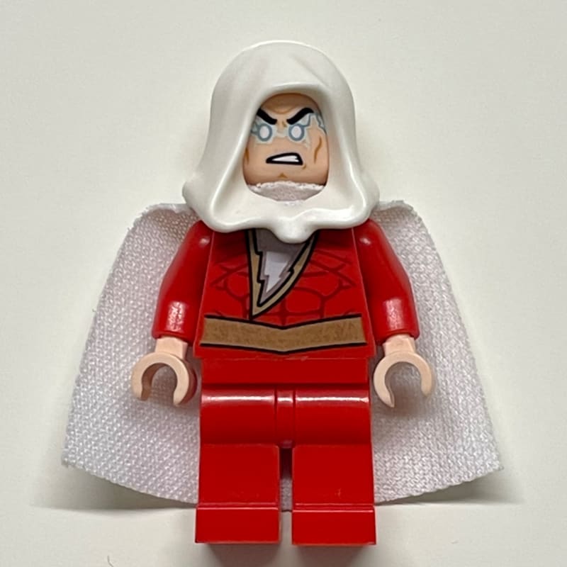 Shazam with White Hood and Cape