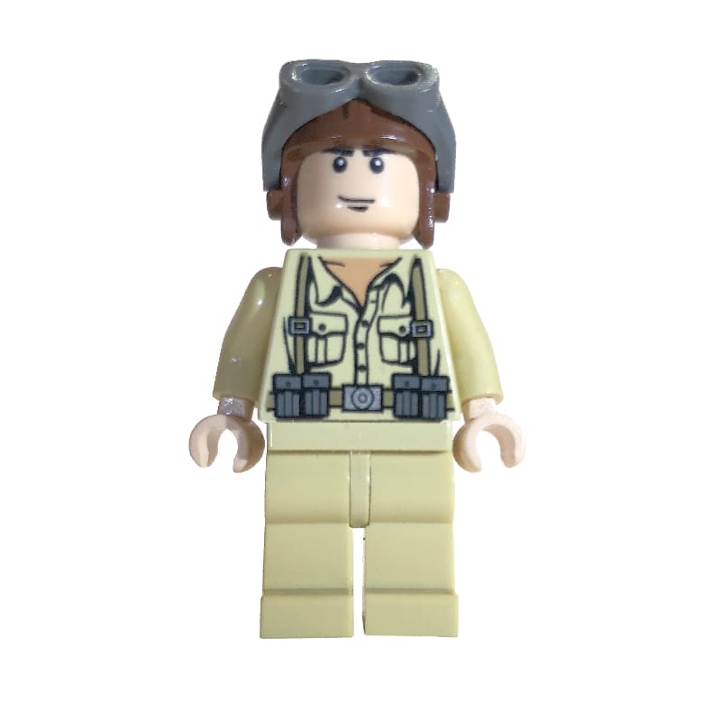 German Pilot with Helmet and Goggles