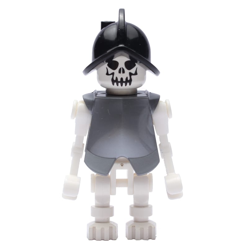 Skeleton, Evil Face, Armor and Helmet, Bent Arms