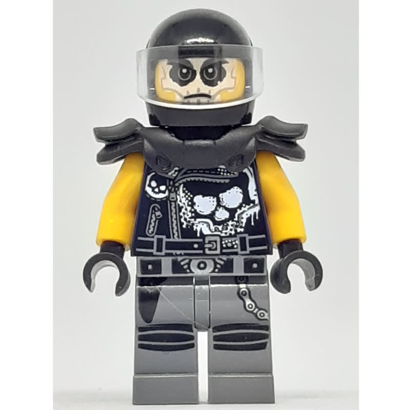 Chopper Maroon with Black Helmet and Shoulder Armor