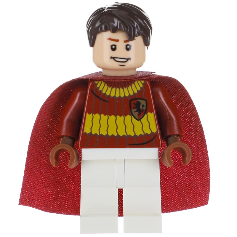 Oliver Wood, Dark Red, Yellow, and White Gryffindor Quidditch Uniform