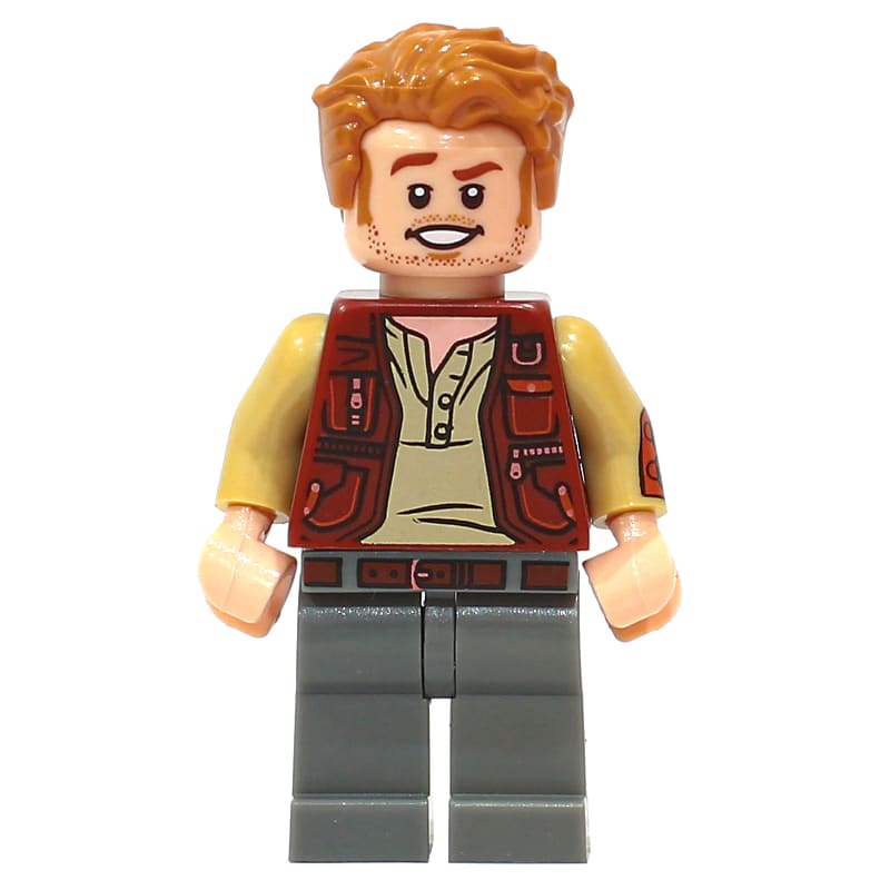 Owen Grady with Reddish Brown Vest, and Dark Bluish Gray Legs with Belt