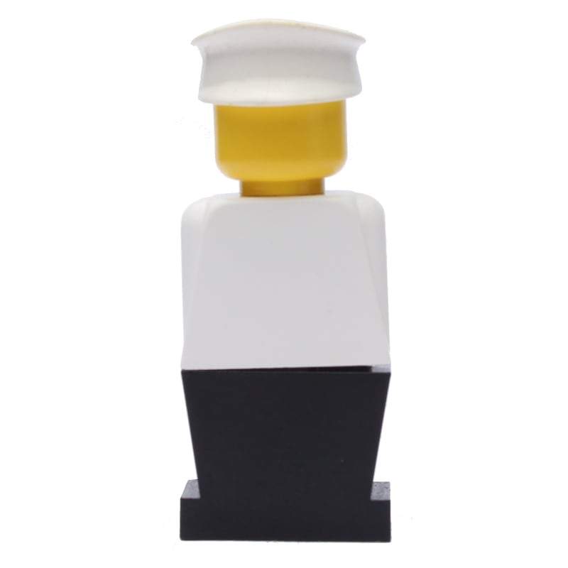 LEGOLAND White Torso, Black Legs, White Hat
