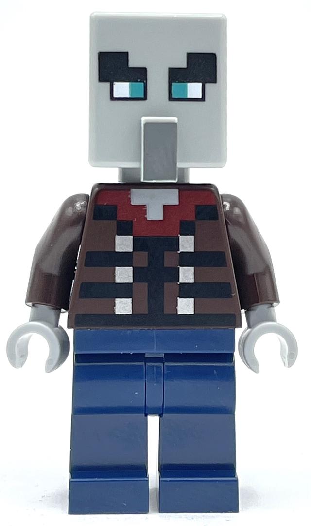 Illager, Vindicator, Dark Blue Legs, Wide Eyes
