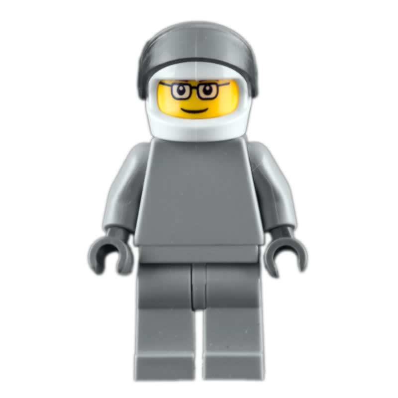 Star Justice Astronaut, Glasses, Plain Light Bluish Gray