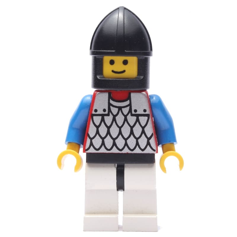 Knight (Scale Mail on Red) - Black Arms, White Legs