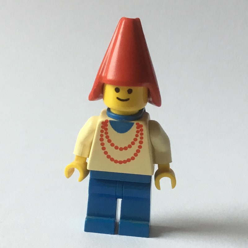 Maiden - Blue Legs, Red Cone Hat, 3626a