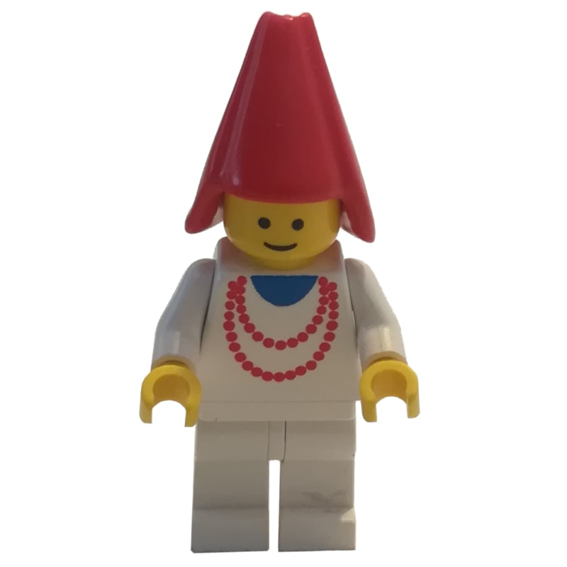 Maiden - White Legs, Red Cone Hat