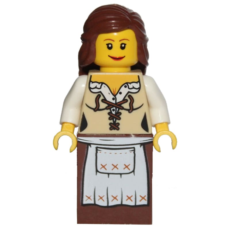 Maiden (Fantasy Era) - Brown Skirt, Reddish Brown Hair
