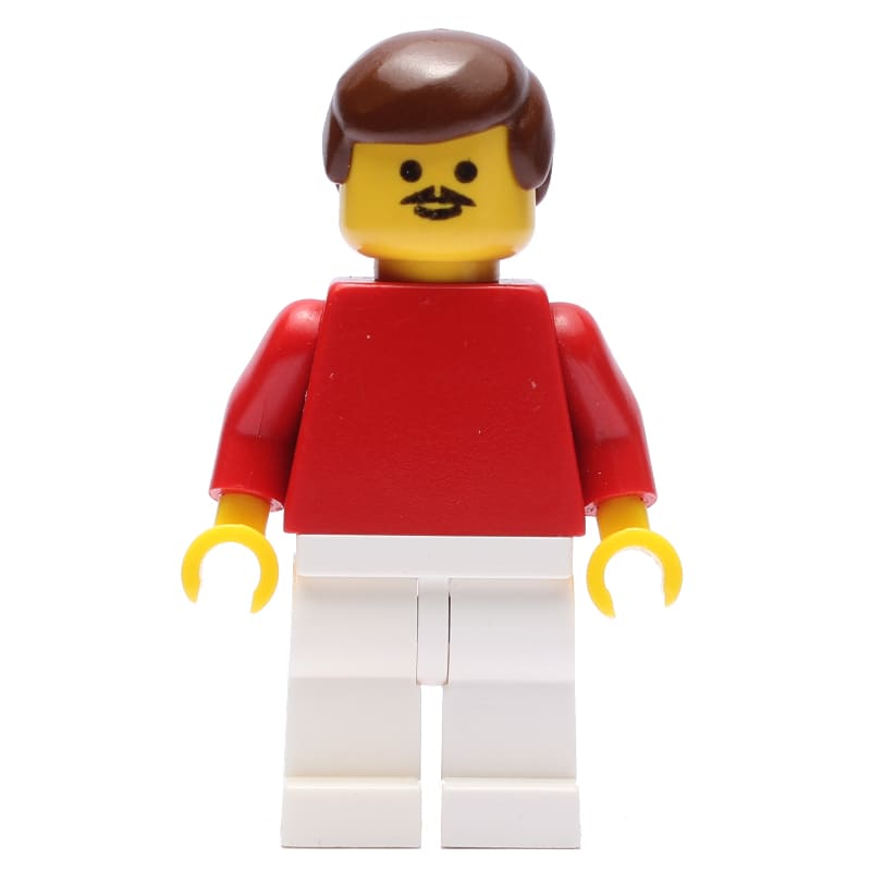 Soccer Player Red Plain Torso, White Legs 6