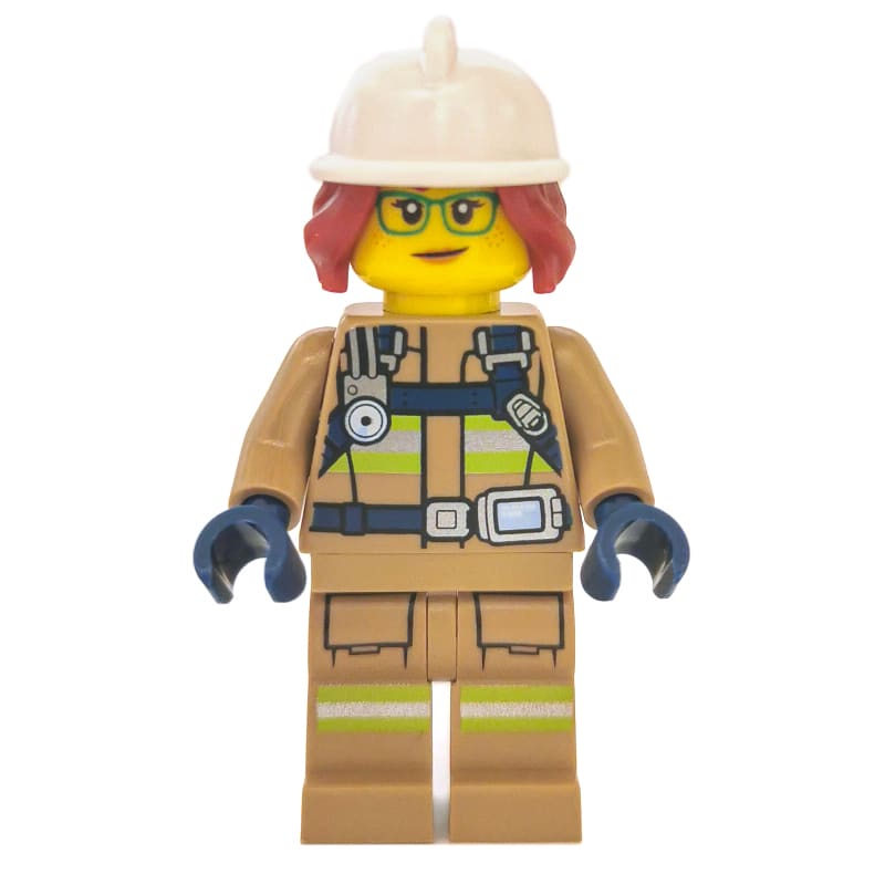 Freya McCloud, Dark Tan Fire Suit with Gauge and Straps