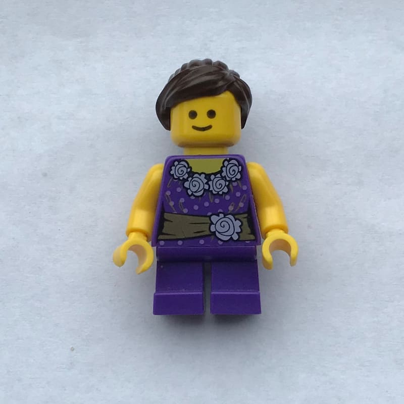 Kid, Dark Purple Torso, Dark Purple Legs, Dark Brown Hair