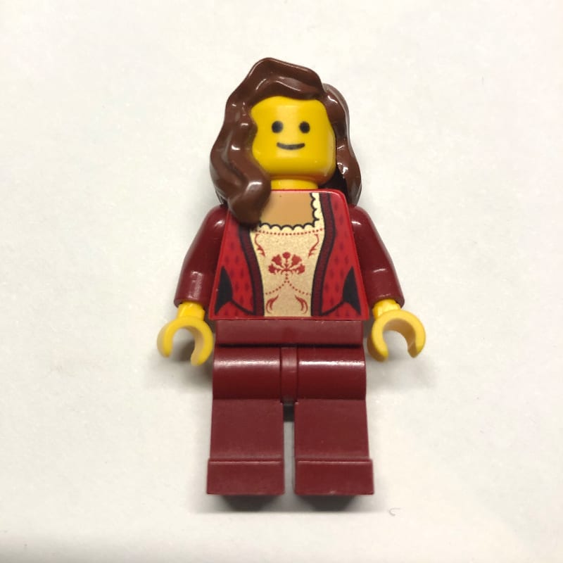 Red Torso, Dark Red Legs, Reddish Brown Hair