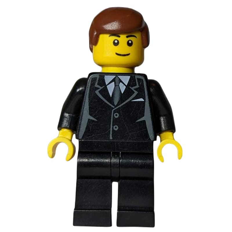 Black Torso Suit, Black Legs, Reddish Brown Hair