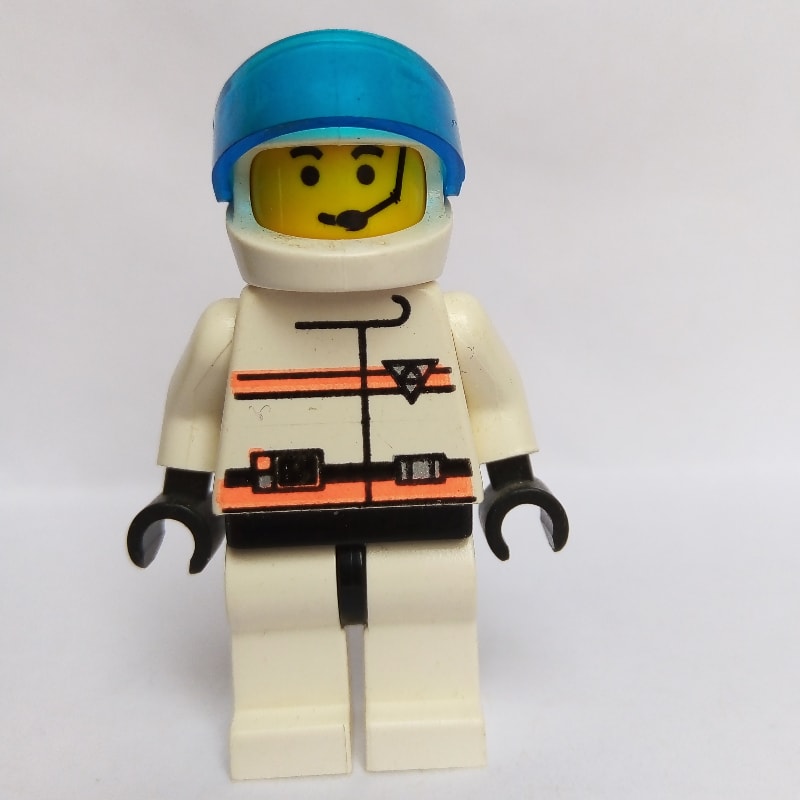 Res-Q Man, White Helmet with Visor, Headset