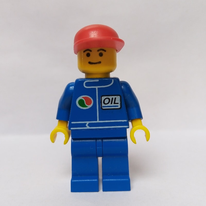 Racer, Blue Jacket with Octan Logo, Blue Legs, Red Cap