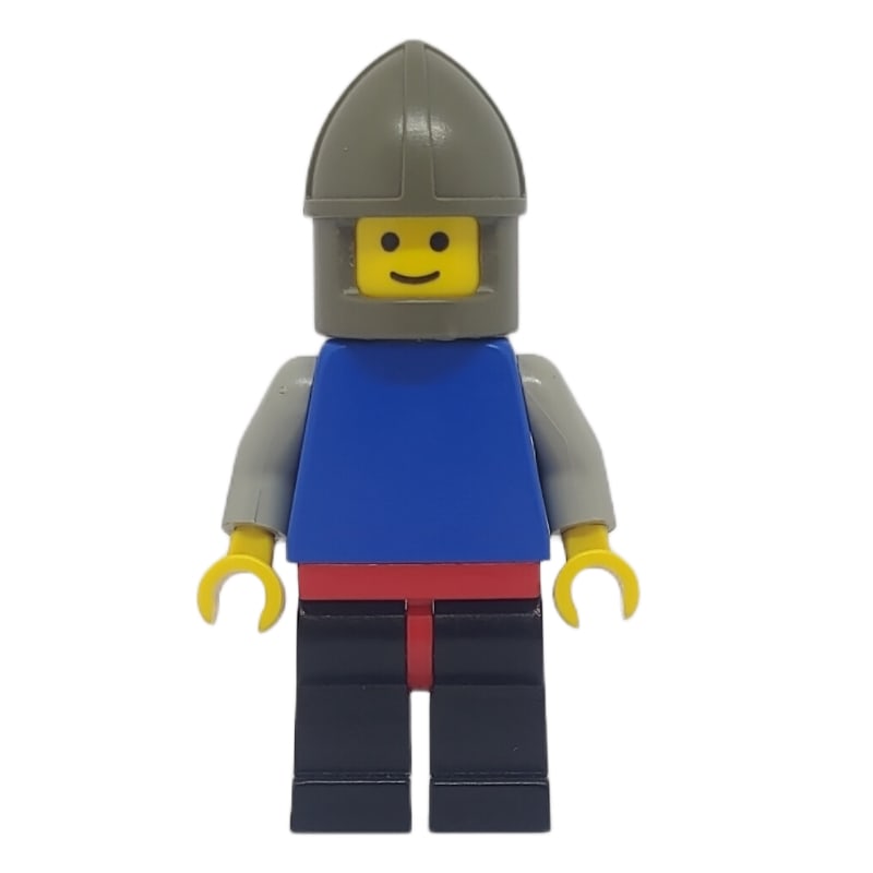 Knight, Blue Torso, Black Legs, Dark Gray Helmet