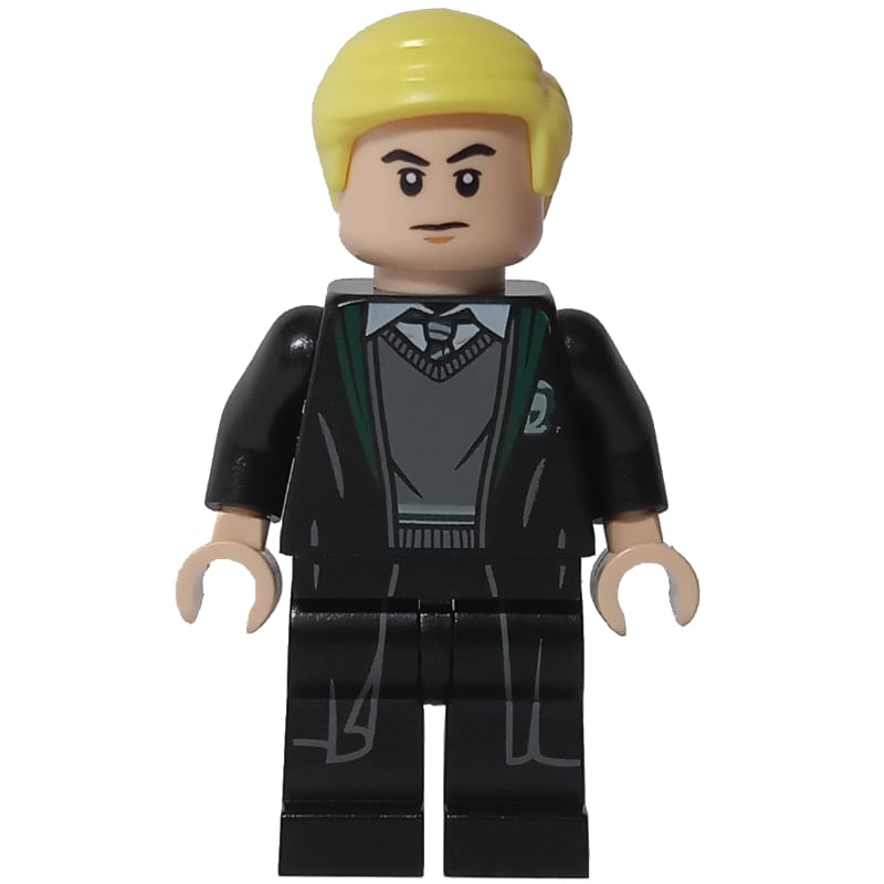 Draco Malfoy, Open Long Robes over Slytherin Sweater