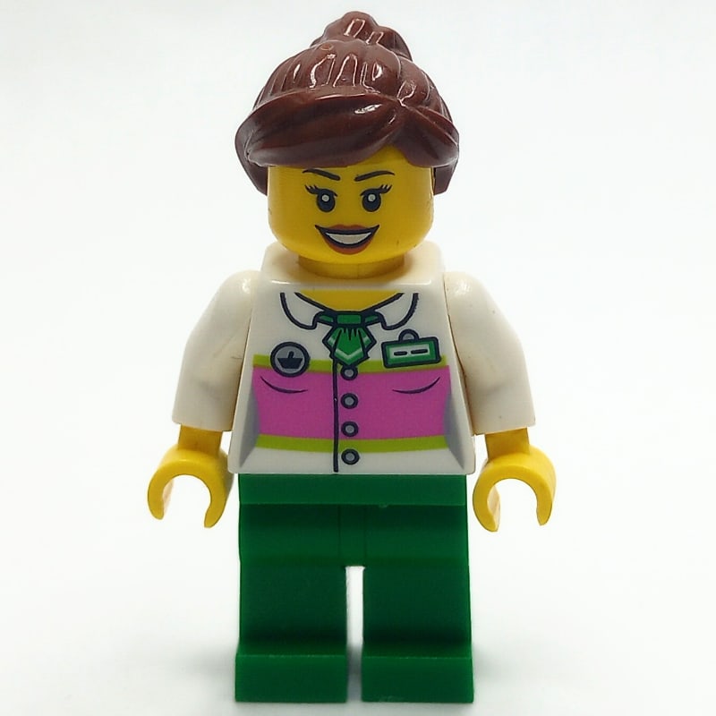 White Torso, Green Legs, Reddish Brown Hair